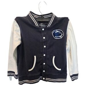 Creative Knitwear Penn State Nittany Lions Varsity Jacket Navy White Youth 5